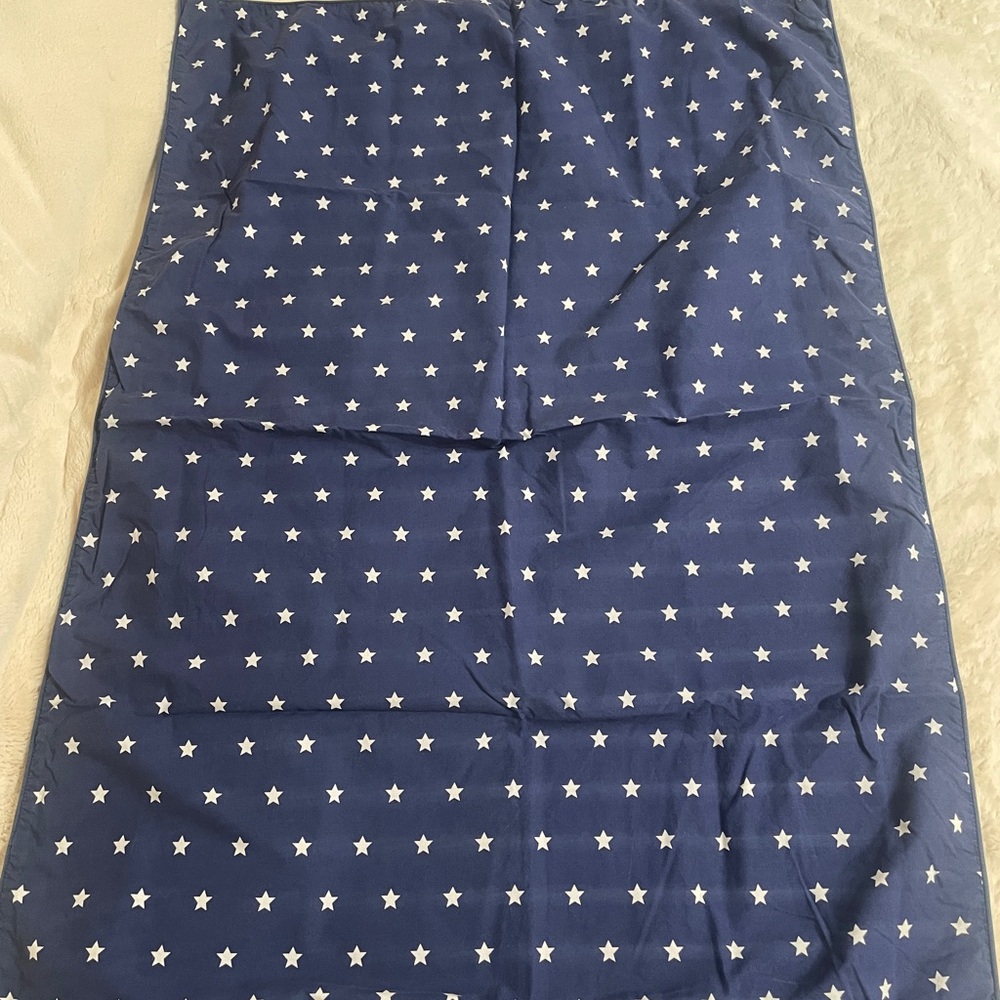Pottery Barn Kids Navy Star Print Toddler Duvet Cover